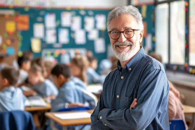 Lehrer in der Schule Luftqualität wichtig Gesundheit